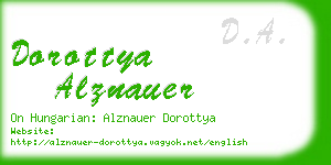 dorottya alznauer business card